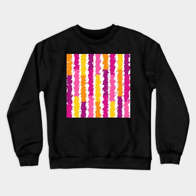 Abstract Lines Of Bright Summer Colors Crewneck Sweatshirt by Peaceful Space AS